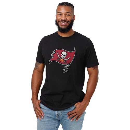Image of FOCO Men's NFL Team Primary Logo Black Short Sleeve T-Shirt