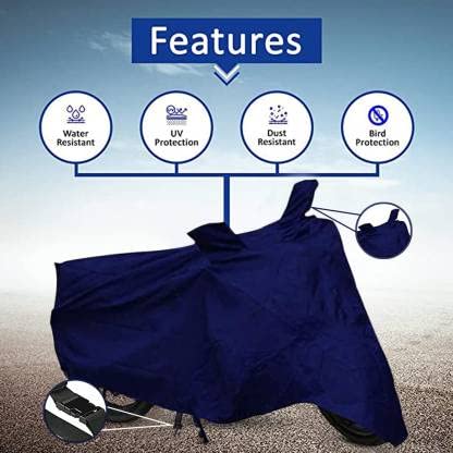 Blue Dust Proof Bike cover for hero splendor plus water resistance 2