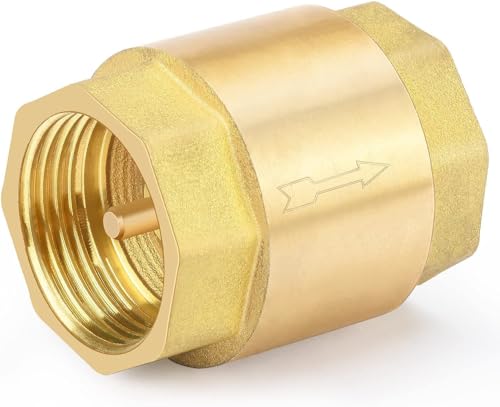Pangaea Tech Valvola di ritegno universale 1 1/4 pollici – antiriflusso antiruggine con filettatura interna su entrambi i lati – Freno a gravità per tubi dell'acqua – Valvola di ritegno acqua 1 1/4
