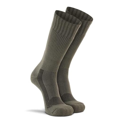 FoxRiver Lightweight Tactical Military Boot Socks for Men, 1 Pack Mid-Calf Socks with Moisture Free and Stain Resistant Fabric - Foliage Green - Medium