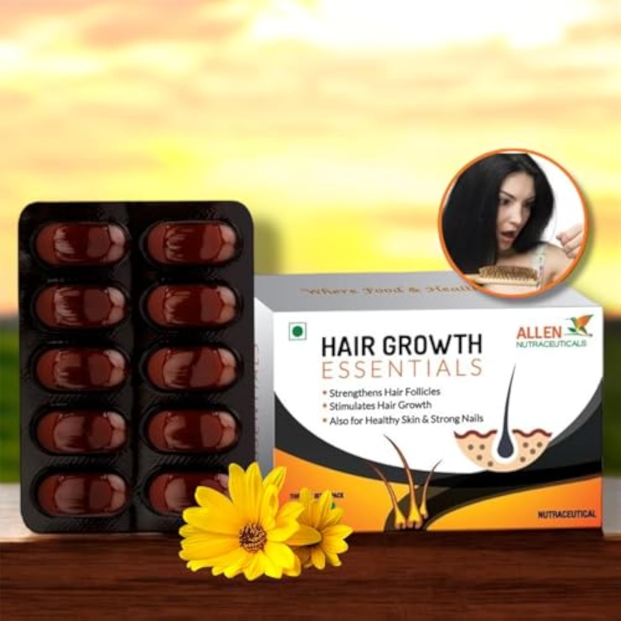 364 Allen Hair Growth Essential Tablet (30Tabs)