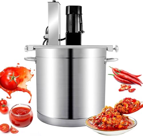 Agitador automático de ollas, mezclador eléctrico de acero inoxidable con raspador de 4 cuchillas para sopas, salsas, bebidas, mermeladas y gachas