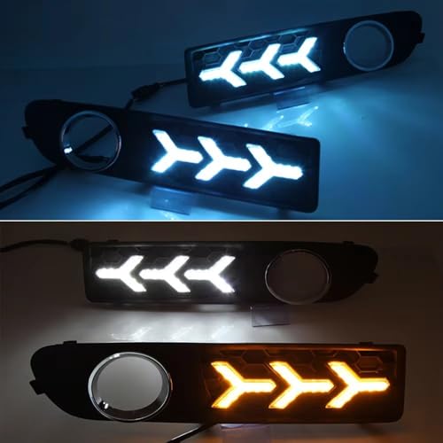 Luz de circulación diurna Volvo S80 faro DRL antiniebla LED intermitente bifuncional 3