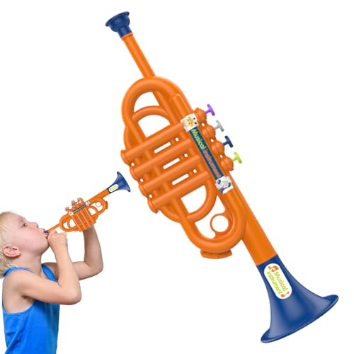 Blass Instrument Toy Young - Formulario De Trompeta De Aprendizaje, Óptica Brillante | Juguetes Musicales con Sonido Llave, Entrenamiento Temprano para Niños Pequeños, Y Preescolar