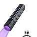 Linterna UV 365nm, WESLITE Linterna UV Ultravioleta Recargable Luz Negra Profesional con Filtro Negro para Resina Verificación de Documentos Fotografía de Arte ámbar (Batería Recargable Incorporada)
