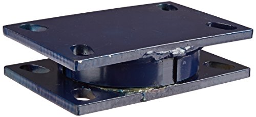 RWM Casters T75-75RT 75 Series Turntable 1-11/16" High, 4500 Pound Capacity, Blue