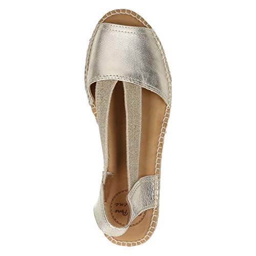 Espadrillas da Donna in Pelle - Etna Platino, 38
