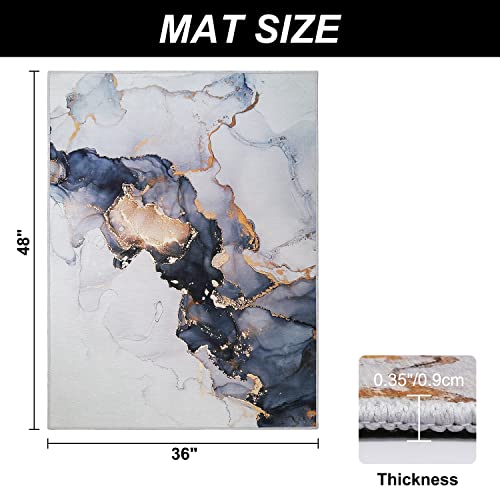 Anidaroel Office Chair Mat For Hardwood Floor, 36"X48" Chair Rugs Floor Protectors, Desk Chair Mat For Rolling Chair, Computer Chair Mat With Anti-Slip, Low Pile Carpet Mats For Home Office #TOP2