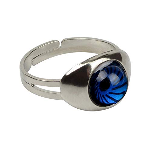 Authentic Adjustable Mood Ring,Smiley Face，Magic Eyes - Pack of 34