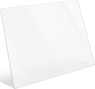 WR32X10156 Refrigerator Glass Shelf Replacement, Refrigerator Upper Crisper Glass Compatible with GE, Refrigerator Glass Shelf Crisper Pan Insert Replaces 913911 AP3187848 AH300608 EA300608 PS300608
