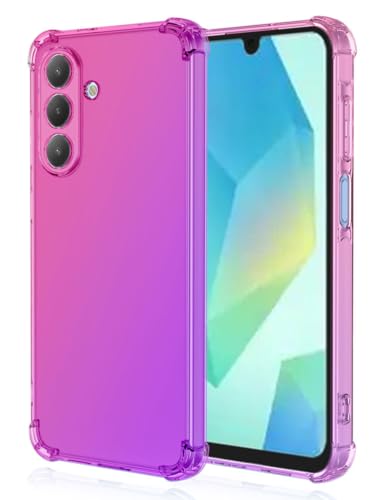 Coque Samsung Galaxy A17 5G rose et violette en silicone TPU souple