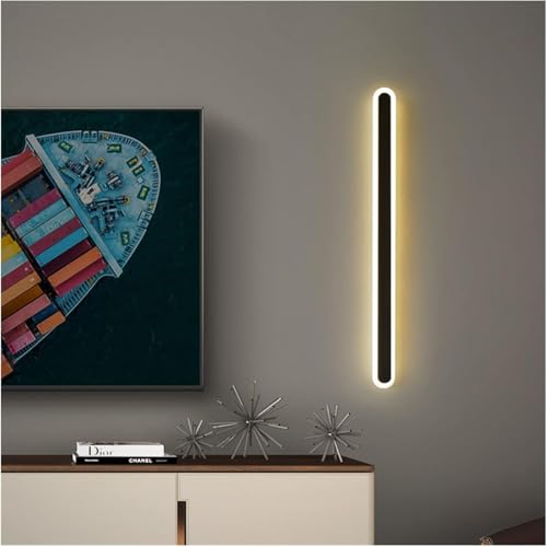 Wall lamp, Modern Long Strip Wall Lamp Ambient Light Indoor LED Background Sconce Lamp Compatible with Living Room Sofa Stair Bedside Aisle Light