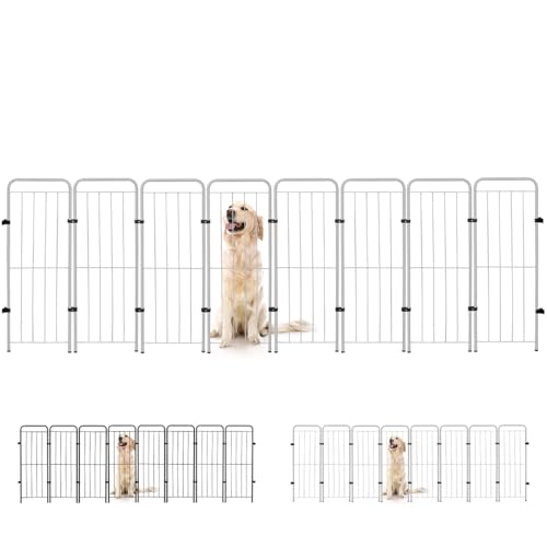 Utility Pet & Lar, Cercado Caes Pet Cachorro Grade Cerca 8 Módulos 98 cm Altura Cor:Branco