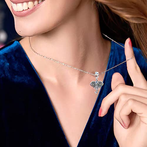 Miwangling Lucky Elephant Charm Good Luck Symbol Crystal Bead For Pandora Bracelet #TOP3