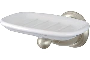 Kingston Brass BA1755SN Heritage Soap Dish, 5-1/2-Inch in Brushed Nickel