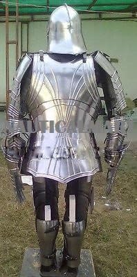 NauticalMart Medieval Gothic Full Suit of Armor 15th Century German Costume Collectible Armour