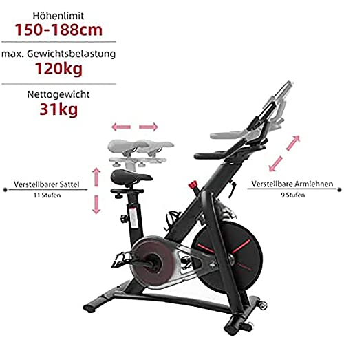 Image of Spin Bikes, Quiet Fitness Indoor Cycling Exercise Bike, Indoor Cycling Bike Stationary, Magnetic Resistance Exercise Bikes, Cycle Bike for Home Gym Cardio Workout Training