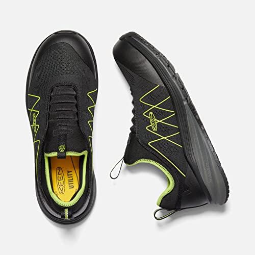 KEEN Utility Men's Vista Energy Shift Low Height Composite Toe Slip On Industrial Work Shoes, Black/Evening Primrose, 15 Wide | Image 6