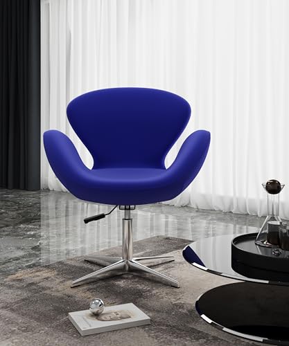 Sillón Giratorio Ajustable Azul miniatura 2