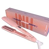 INH Insert Crimp Here - Hair Crimper Iron | Crimping Iron, Hair Teaser Iron Ceramic Wave Wand with Digital Temperature Control - 1.5” Rounded Crimp