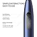 Electric Toothbrush Oclean F1 36,000 VPM Sonic Cleaning with 3 Modes, Rechargeable Sonic Toothbrush 2H USB Charge Last 30 Days W/ Smart Timer, for Adults and Teenagers, for Travel - Midnight Blue