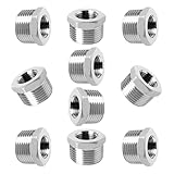 Pack Of 10 304 Stainless Steel Reducing Bushings Thread Inserts Adapters For High Pressure Tool And Industrial Equipment