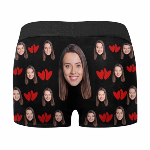 Personalized for Men Boxer Hearts 1 Funny Men's Underwear Underwear with Face for Boyfriend2