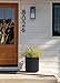 Veradek Demi Series Round Planter for Porch, Patio, Backyard | Durable Plastic-Concrete Material | Modern Décor for Tall Plants, Flowers