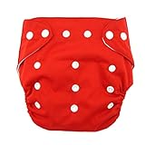 dzt1968 1pc Best Seller Cloth Nappy Reusable Washable Baby Cloth Nappies Diapers (Red)