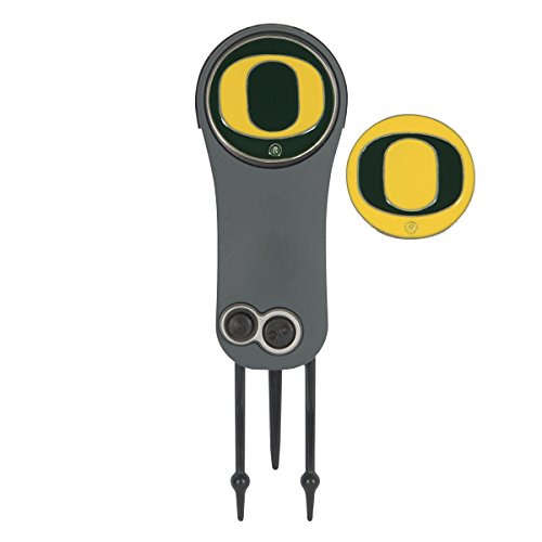 Outil de réparation Oregon Ducks et 2 marqueurs de balle Team Effort pour le golf