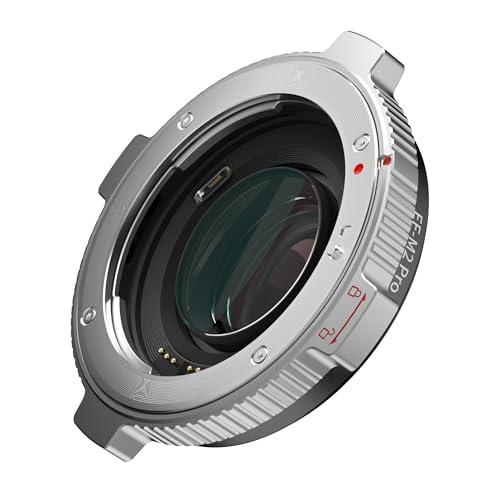 VILTROX EF-M2 Pro Lens Mount Adapter Auto Focus 0.71x Reducer Speed Booster with Security Lock Compatible with Canon EF Mount Lens to M4/3 Camera GH4 GH5 GH5S GF6 GX85 GX7 Olympus E-M5 E-M10 E-PL5