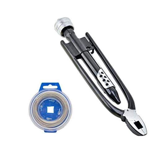 P1Tools 9 Inch Safety Wire Cutting Pliers Wire Twisting Twister Tool with 50 Feet of Wire Lock Wire Plier Tool Kit