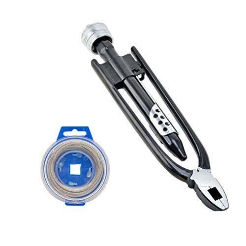 P1 Tools 9 Inch Safety Wire Cutting Pliers Wire Twisting Twister Tool with 50 Feet of Wire Lock Wire Plier Tool Kit
