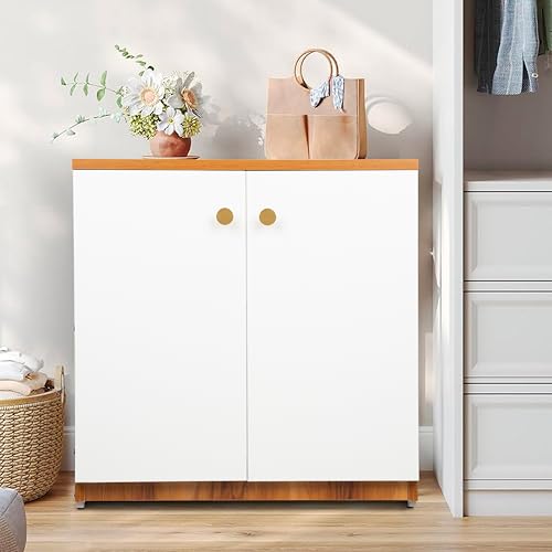 Image of Engineered Wood Shoe Rack - Stylish, Durable & Space-Saving Shoe Storage Organizer for Home & Office Use (L 60 x B 32x H 60 cm) (SHEESHAM & White, 3 Shelves) DIY