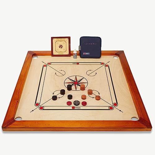 Juego de Tablero Carrom Tamaño Oficial 74cm