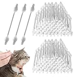 YBEATY 110 PCS Dog Ear Cleaning Swabs Pet Cotton Swabs Gourd-Shaped Design Large Cotton Buds Double Sided Soft Paper Stick Dog Cat Ear Cleaner Swab Safe Grooming Tool for Medium and Big Dogs