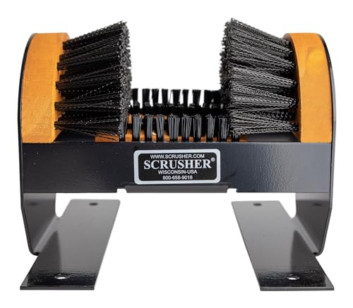 Scrusher - Deluxe Shoe & Boot Cleaner Brush Outdoor Heavy Duty Weather Resistant Boot Scraper Brush for Cleaning Mud, Slush, and Snow from Footwear – Made in The USA - Thumbnail 5