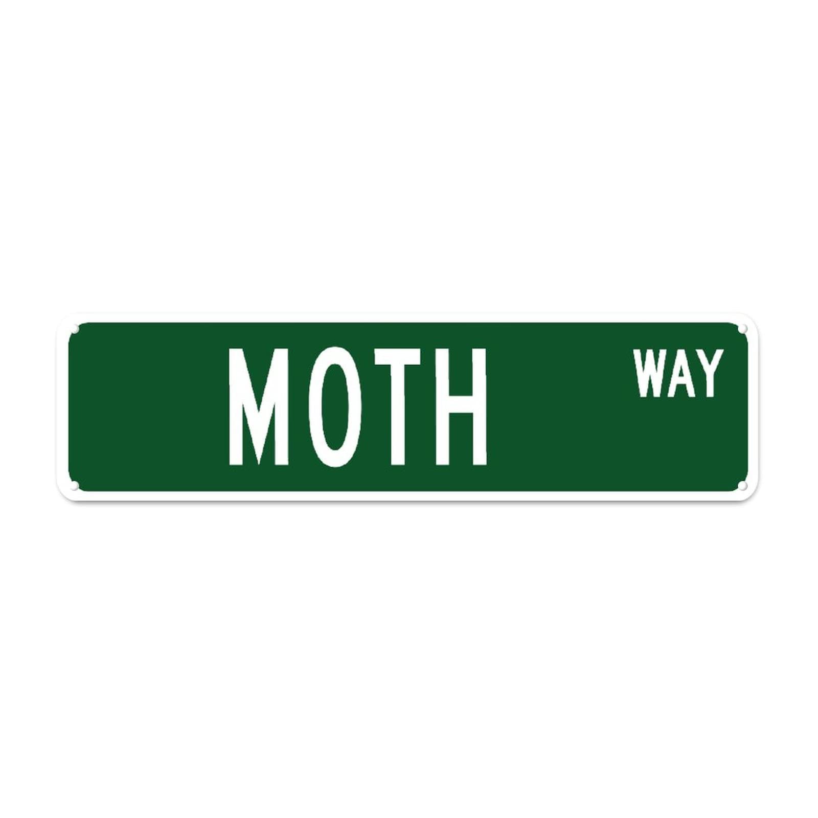 Moth Street Retro Tin Signs Aluminum Metal Sign Funny for Home Kitchen Garden Wall Yard Coffee Decor 4x16 Inch