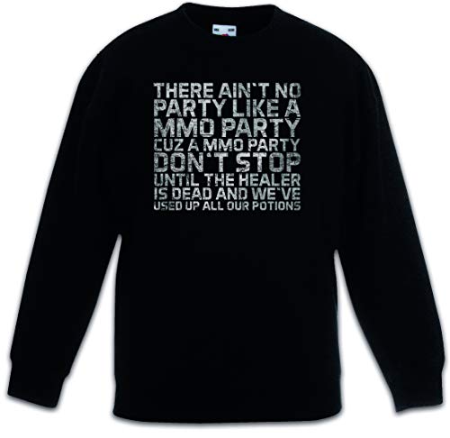 Pullover sweat-shirt noir enfant avec motif humour jeux vidéo