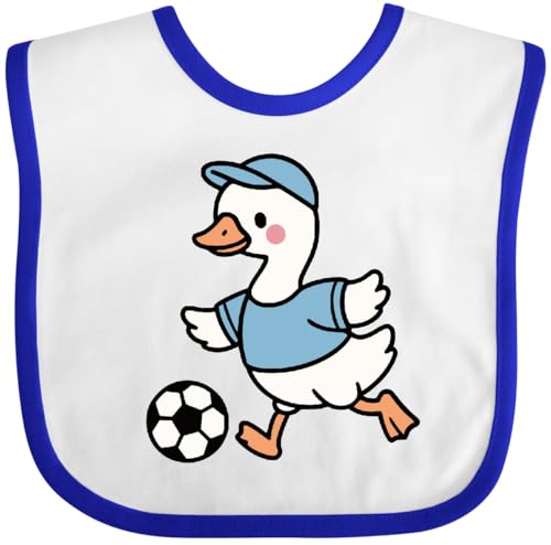 inktastic Soccer Player Goose Baby Bib