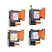 Sorandy 4 PCS Printhead, Printer Print Head Black Cyan Yellow Printhead Replacement, Compatible with Hp 100 110 111 500 510 800 813 850 Replacement Accessories