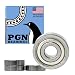 PGN - 6200-ZZ Shielded Ball Bearing - 10x30x9 - Lubricated - Chrome Steel (4 PCS)