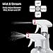 Serious Soil 4-Pack White Trigger Sprayers - Heavy Duty Dual Misting and Stream Spray Bottle. Perfect Sprayer Head Replacement for 8oz,16oz, or 32oz Spray Bottles for Home, Kitchen, Garden and Office