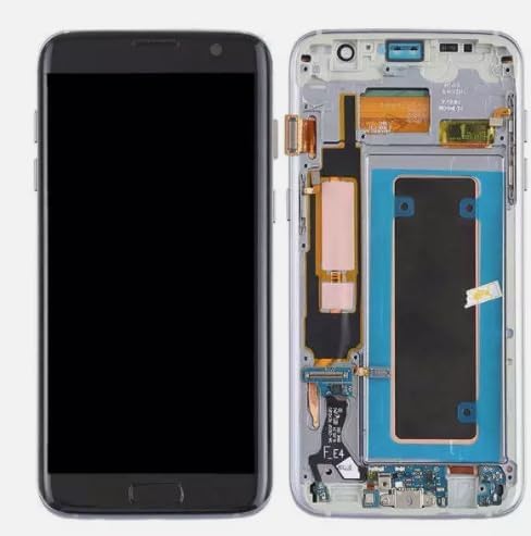 OLED for Samsung Galaxy S7 Edge Screen Replacement for Samsung S7 Edge LCD Display G935 G935W SM-G935F LCD Digitizer Assembly Repair Parts with Frame(Not for S7) (Silver)