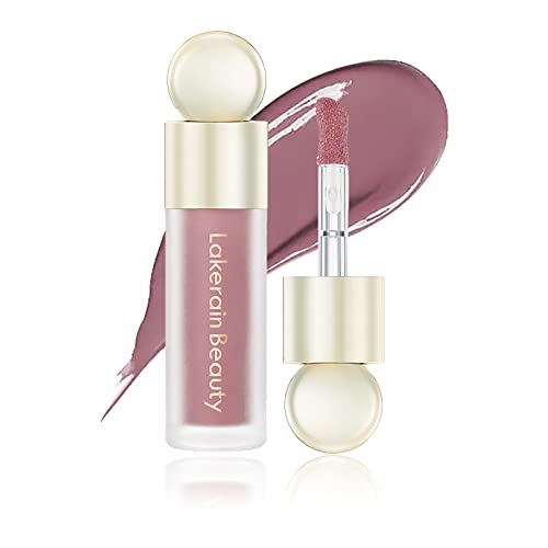 PASNOWFU Liquid Cream Blush Makeup, Matte Soft Velvet Texture Liquid Blush for Cheeks, Lightweight, Long-lasting, Waterproof, Dewy Finish Cheek Tint Blush to Create Natural-looking Flush, Mauve