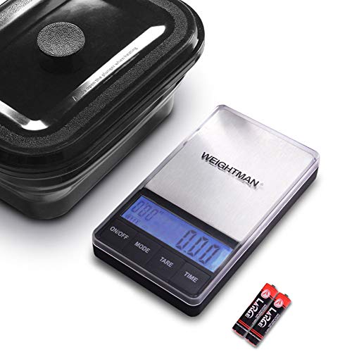 WEIGHTMAN Coffee Scale with Timer, 300 x 0.01g Digital Gram Scale with 600ml
