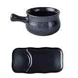 Solide et pratique : l'ensemble de soupe et de bols latéraux micro-ondes en céramique présente un design unique et une couleur fine for une utilisation quotidienne facile. s'adapte parfaitement à votre petit-déjeuner, peut également servir d'assiette de repas quotidienne, idéale comme cadeau for améliorer l'appétit.