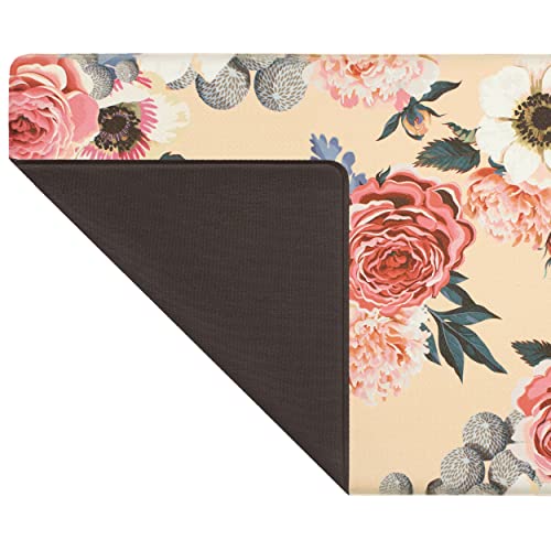 Chef Gear Floral Novelty Wellness Anti-Fatigue Kitchen Mat, Cooking & Standing Relief, Memory Foam & Skid-Resistant, 20" X 32", Spring Bloom #TOP7