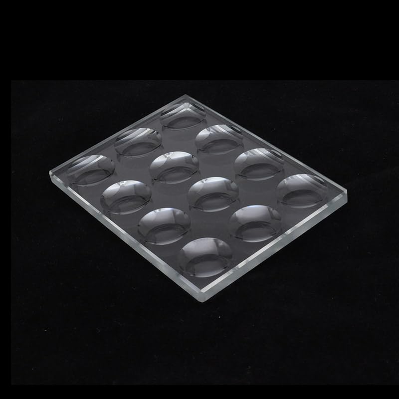 Portaobjetos de microscopio biológico de cavidad cóncava Circular de 5 mm de Espesor, Vidrio óptico, múltiples pocillos Opcionales,Cristales para microscopios(2x6 Wells)