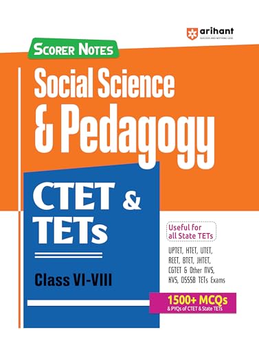 Arihant Scorer Notes Social Science & Pedagogy CTET & TETs Class ...